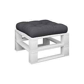 vidaXL Sædehynde Stof 58x58x10 cm Sort 314641