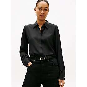 Tommy Hilfiger Regular Fit Concealed Placket Twill Skjorte (Kvinner)