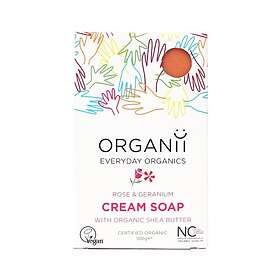 Organii Everyday Organics Rose & Geranium Bar Soap 100g
