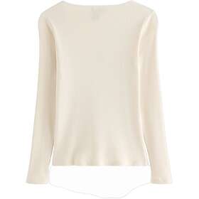 Lindex Ribbed Tie Detail Long Sleeve T-shirt (Dam)