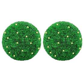 vidaXL Artificial Topiary Balls 2 st 35 cm Grön 3335907