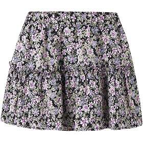 name it Blomstertryk Vævet Miniskørt