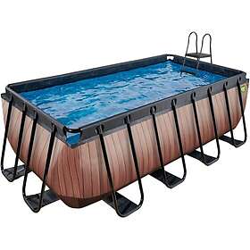 Exit 10977 Wood Pool Rektangulär Ram Pool Set 400x200x122cm