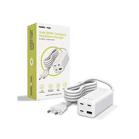 Mobile Origin MO-100CMH-PW18 MultiHub Oplader 3x USB-C + USB-A 100W