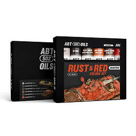 AK Interactive Oil Colour Rust and Red Colors Set