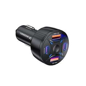 Wozinsky 5907769385063 Biloplader 2xUSB-C 2xUSB-A 60W