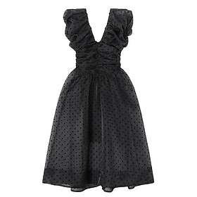 Ganni Ruched Lang Kjole