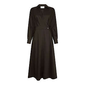 Neo Noir Ottana Poplin Mellomlang Kjole