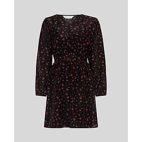 Moss Copenhagen Nancy Aop Puff Sleeve Midi Robe