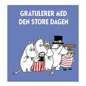 Moomin Dobbeltkort Gratulerer med den store dagen Lilla 7.5x7.5cm