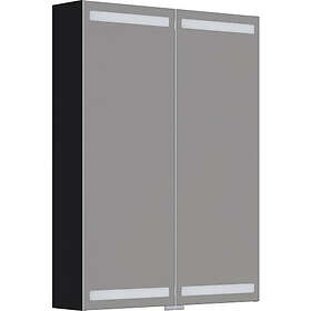 Dansani Spejlskab Inzo Level 80x60 cm Sort Eg