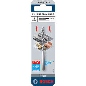 Bosch 2608577629 HSS-G Metalbor 1.0x34mm 2pcs