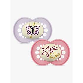 Mam Original Silikone Sutt 6-16m 2-pak (Lyserød)