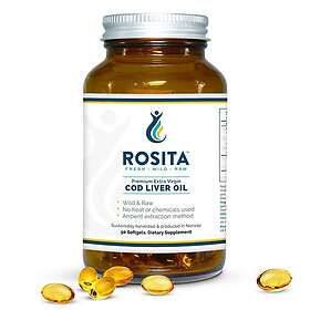 Rosita Real Foods Extra Virgin Torskleverolja 90 Kapslar