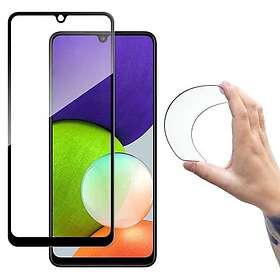 Wozinsky Full Cover Flexi Glass Skærmbeskytter med Ramme til Samsung Galaxy A22 