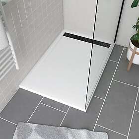 Aurlane Receveur de Douche rectangulaire Acrylique Blanc 80x120 cm FAC708