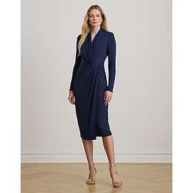 Ralph Lauren Lauren Str Matte Jersey Knælang Kjole