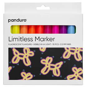 Panduro Limitless Markers Fluorescent Flavours 10-pack