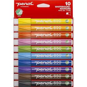 Penol 850 White Board Marker 2-5mm (Bright) 10-pack