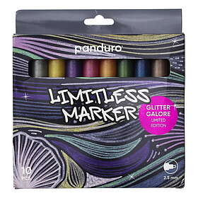 Panduro Limitless Markers Glitter Galore 2.5m 10-pack
