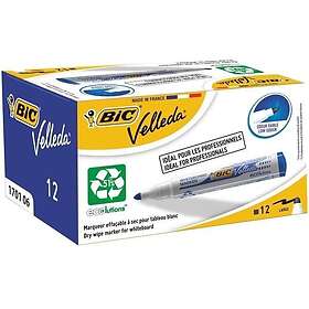 BIC Velleda 1701 White Board Marker 1.5mm (Blå) 12-pack