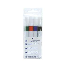5 Star Strategy SL Dry Wipe Marker 4-pack