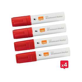 Nobo Glide Whiteboard Marker (Red) 4-pack