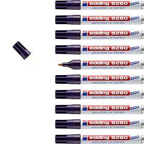 Edding 8280 Securitas UV Marker (Silver) 10-pack