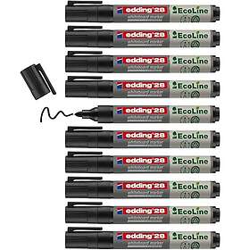 Edding 28 Ecoline Whiteboardpenna (Black) 10-pack