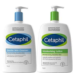 Cetaphil Healthy Supersize Best Sellers Duo Gåvoset (Gentle Skin Cleanser 1L, Moisturising Lotion 1L)
