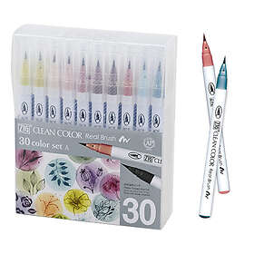 ZIG RB-6000AT/30VA Clean Color Real Brush 30-pack