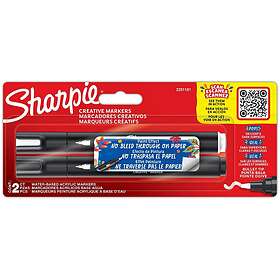 Sharpie Creative Marker Akrylpen (Black, White) 2-pak