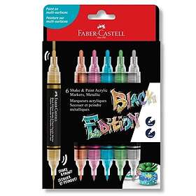 Faber-Castell Black Edition Shake&Paint Akrylmarker 6-pack