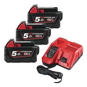 Milwaukee M18 Starter Kit 18V 5.0Ah 3-pack