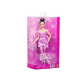 Barbie Deluxe Style Modedukke #11 i Pink Denim Stjerne-Print Kjole JJN71