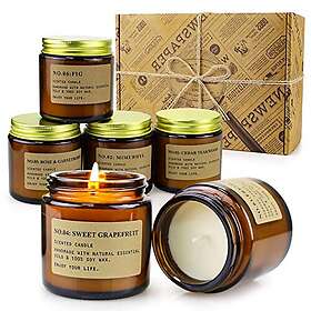 Nachy Aromathérapie Bougie Parfumée Pot 6pcs 99ml 150h