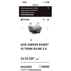 Acid Cykelkorg Bak 30L