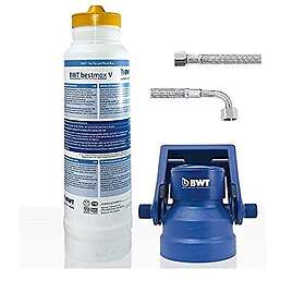 BWT Vattenfilterpatron Bestmax V med Filterhuvud och 3/8 tums Pansarslang 1-pack