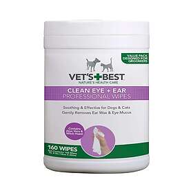 Vet's Best Silmä- & Korvapyyhkeet 160-Pack