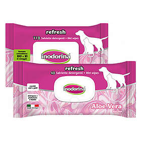 Inodorina Grooming Wipes Aloe Vera 120-Pack