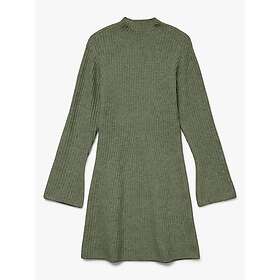 Vero Moda Lina Langermet Høy Hals Kort Strikket Kjole