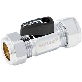 Broen Ballofix Kulventil 507 Rak med Vred 12x12mm