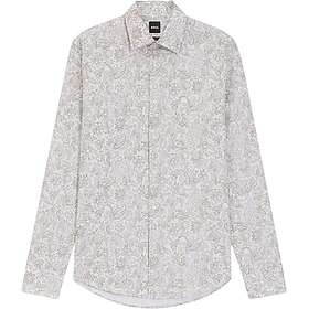 Boss Mørk Beige Bomuldsskjorte (Herre)