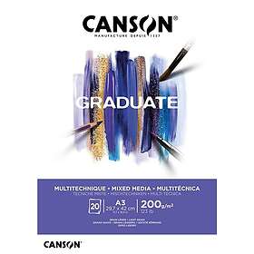 Canson Graduate Mixed Media Pad A3 200G 20 SH