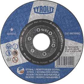Tyrolit Basic 27CC Skære-/Skrubskive 115x2.5mm Metal