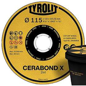 Tyrolit Cerabond X Premium Skæreskive 115mm