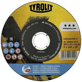 Tyrolit Cerabond X Premium Kapskiva 125x1,0mm A60Q