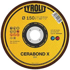 Tyrolit Cerabond X Premium Slipskiva 150x1.6mm Abrasive