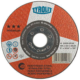 Tyrolit Premium Slipskiva 125x2mm Inox 41492