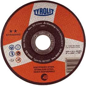 Tyrolit Standard Slibeskive 125x1.0mm Inox A60-B 41X